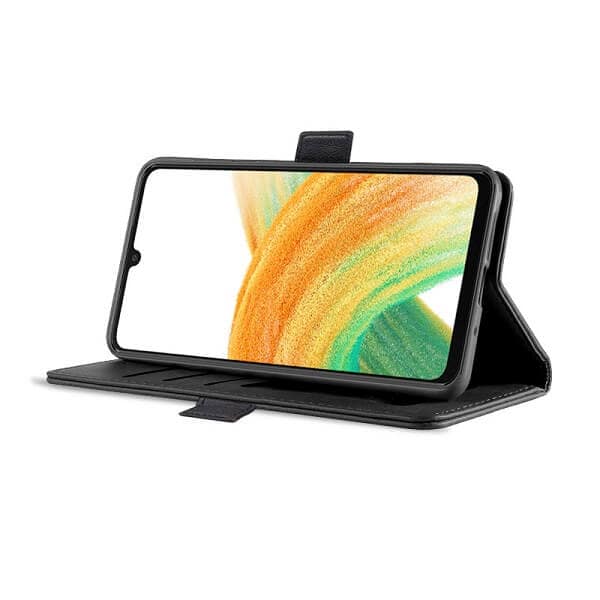Samsung Galaxy A33 5G SupRShield Wallet Leather Card Holder Flip Protective Shockproof Magnetic Case Cover (Black) Samsung Galaxy A33 5G SupRShield Wallet Leather Card Holder Flip Protective Shockproof Magnetic Case Cover (Black)